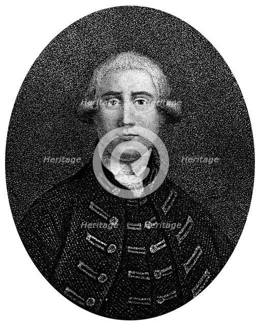 Colonel James Gardiner (1688-1745), Scottish soldier, 1837. Artist: Unknown