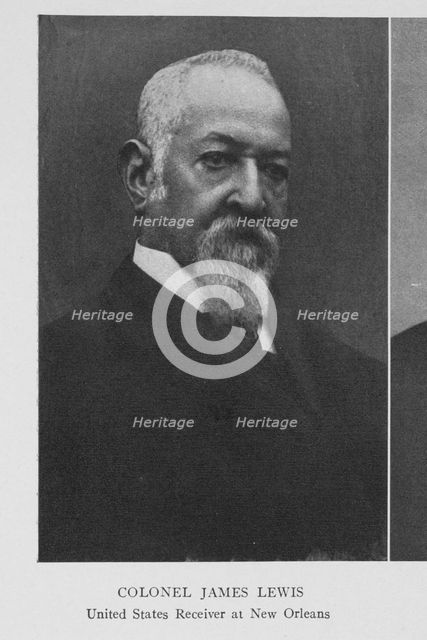 Colonel James Lewis; United States Receiver at New Orleans, 1908. Creator: Unknown.