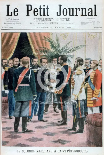 Colonel Jean-Baptiste Marchand in St Petersburg, Russia, 1902. Artist: Unknown