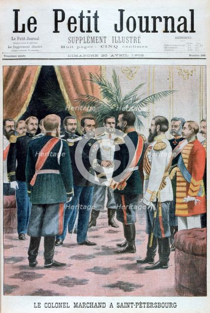 Colonel Jean-Baptiste Marchand in St Petersburg, Russia, 1902. Artist: Unknown