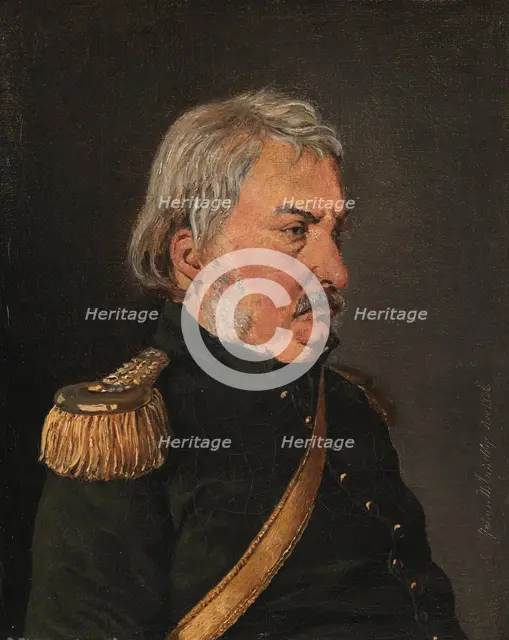 Colonel Joachim Theodor Lundbye, the artist's father, 1836. Creator: Johan Thomas Lundbye.
