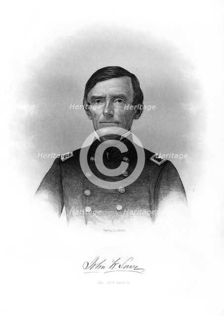 Colonel John W Lowe, American soldier, (1872).Artist: John A O'Neill
