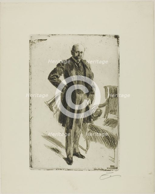 Colonel Lamont I (Whole length), 1900. Creator: Anders Leonard Zorn.