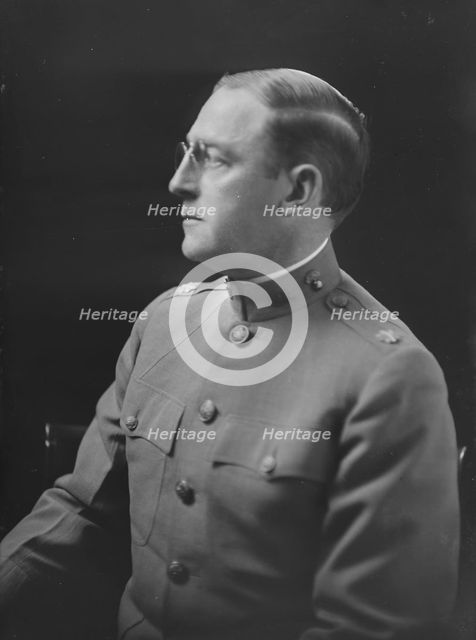 Colonel M.J. Griggs, portrait photograph, 1919 Jan. 31. Creator: Arnold Genthe.