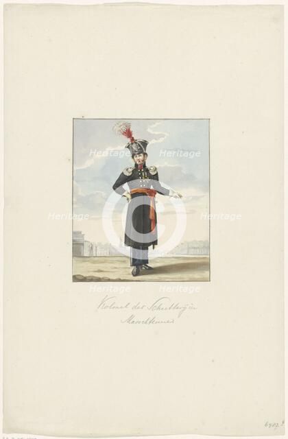 Colonel of the militia in marching dress, 1830-1831.  Creator: Anon.