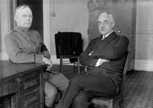 Colonel Palmer Eddy Pierce, U.S.A.; Director of Purchases. Left, with Edward R. Stettinius, 1917. Creator: Harris & Ewing