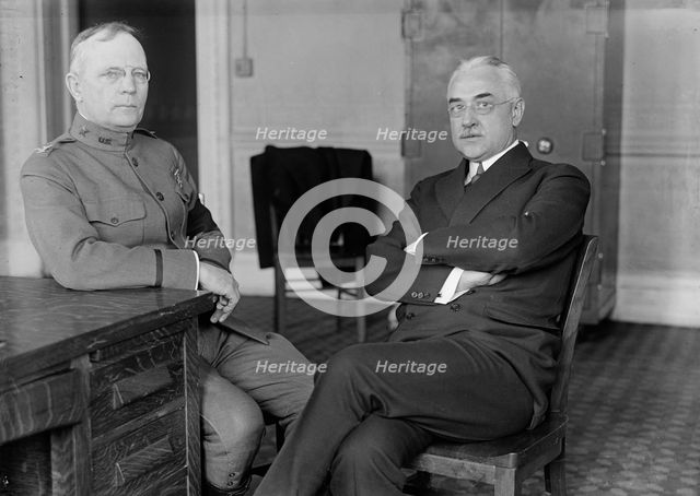 Colonel Palmer Eddy Pierce, U.S.A.; Director of Purchases. Left, with Edward R. Stettinius, 1917. Creator: Harris & Ewing.