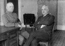 Colonel Palmer Eddy Pierce, U.S.A.; Director of Purchases. Left, with Edward R. Stettinius, 1917. Creator: Harris & Ewing