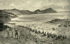 Colonel Pilcher's Attack on Sunnyside Kopje 1900. Creator: HC Seppings Wright