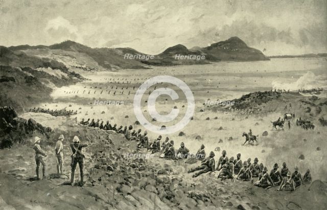 'Colonel Pilcher's Attack on Sunnyside Kopje', 1900.  Creator: HC Seppings Wright.