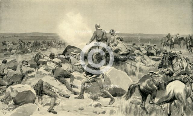 'Colonel Plumer's Gallant Attempt to Relieve Mafeking from the North', 1900. Creator: Frank Dadd.