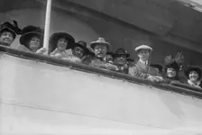 Colonel Roosevelt on SS Vandyck - departure 10/4/13, 1913. Creator: Bain News Service