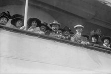 Colonel Roosevelt on SS Vandyck - departure 10/4/13, 1913. Creator: Bain News Service