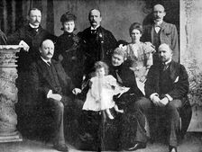 Colonel Robert Baden-Powell and his mother, sister and four brothers, 1900. Creator: Unknown