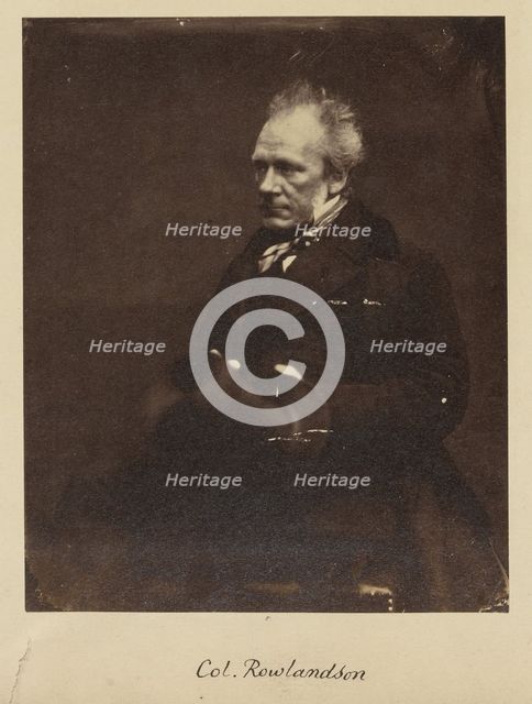 Colonel Rowlandson, about 1858. Creator: Unknown.