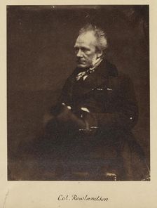 Colonel Rowlandson, about 1858. Creator: Unknown