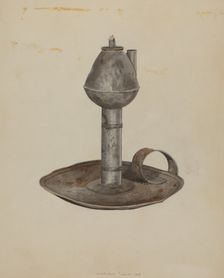 Colonial Lamp, 1938. Creator: William Frank