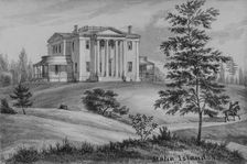 Colonial Mansion on Staten Island, New York, ca. 1872. Creator: Augustus Köllner