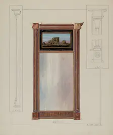 Colonial Mirror, c. 1937. Creator: Alfred Walbeck