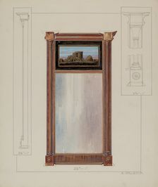 Colonial Mirror, c. 1937. Creator: Alfred Walbeck