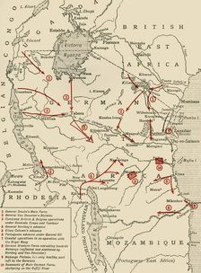 Colonial possessions in East Africa during the First World War, c1916, (c1920). Creator: Unknown