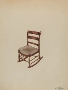 Colonial Rocker, c. 1936. Creator: Frank Nelson