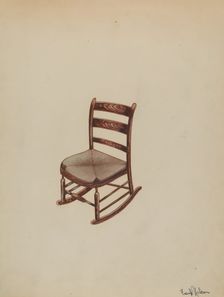 Colonial Rocker, c. 1936. Creator: Frank Nelson