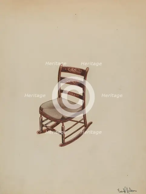 Colonial Rocker, c. 1936. Creator: Frank Nelson.