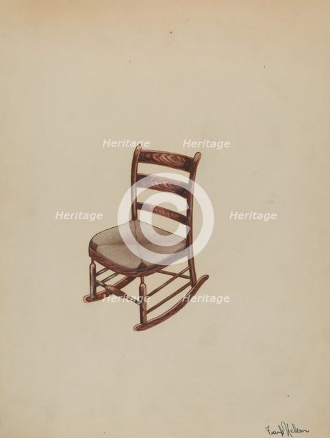 Colonial Rocker, c. 1936. Creator: Frank Nelson.