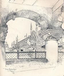 Colonnade near the Pont des Invalides c1900. Artist: Tony Grubhofer