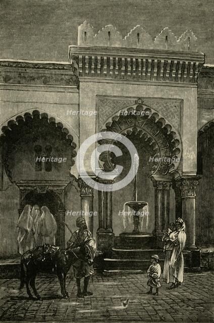 'Colonnade of the Mosque of Djamaa-El-Kebir, Algiers', 1890.   Creator: Unknown.