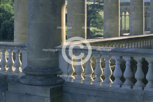 Colonnade at Witley Court, Great Witley, Worcestershire, 1996. Artist: J Richards
