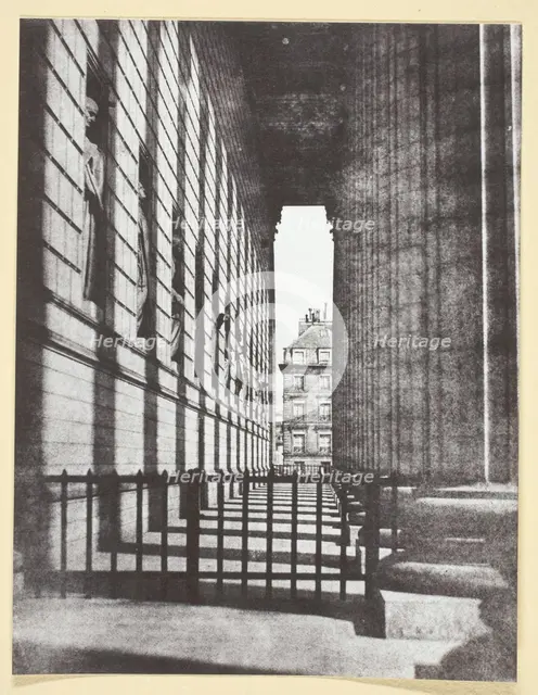 Colonnade de l'église de la Madeleine, 1842/50, printed 1965. Creator: Hippolyte Bayard.