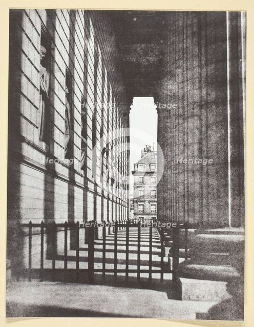 Colonnade de l'église de la Madeleine, 1842/50, printed 1965. Creator: Hippolyte Bayard.