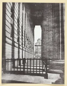Colonnade de l'église de la Madeleine, 1842/50, printed 1965. Creator: Hippolyte Bayard