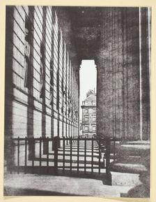 Colonnade de l'église de la Madeleine, 1842/50, printed 1965. Creator: Hippolyte Bayard