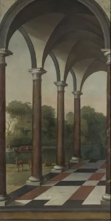 Colonnade giving onto a Park, 1660-1673. Creator: Barent Fabritius