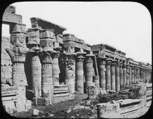 Colonnade, Philae Temple, Egypt, c1890. Artist: Newton & Co