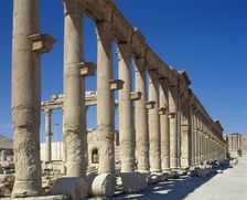 Colonnade, ruins of Palmyra, Syria, 3rd century, (2001). Creator: LTL