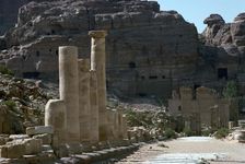 Colonnaded street in the centre of Petra