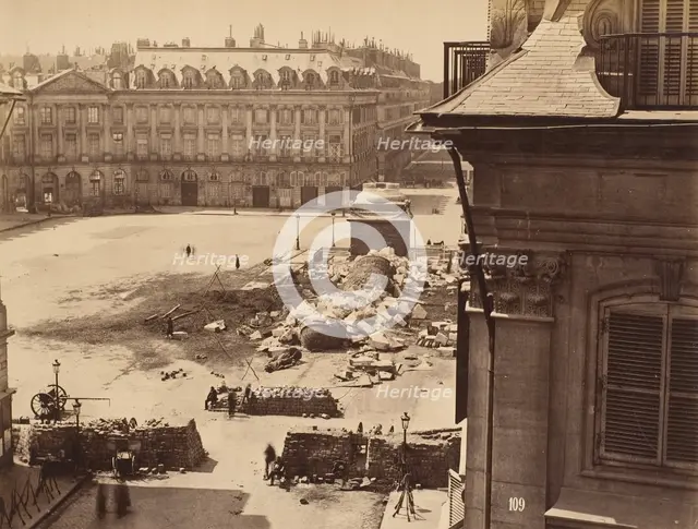 Colonne Vendôme, 1871. Creator: Franck.