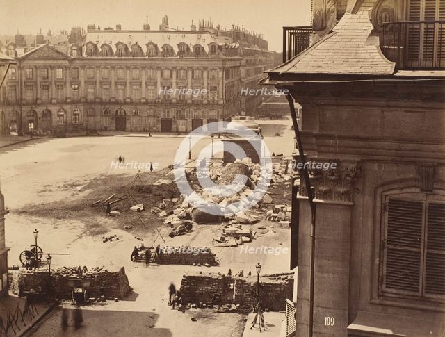 Colonne Vendôme, 1871. Creator: Franck.