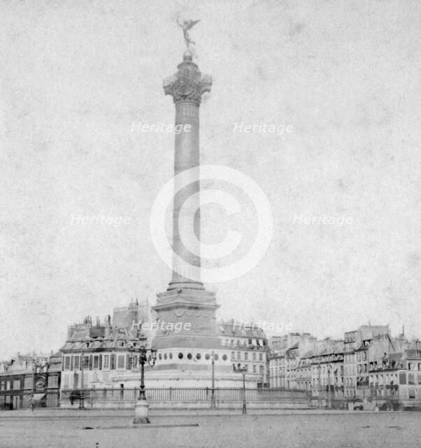 Colonne de Juillet, Place de la Bastille, Paris, France, late 19th or early 20th century. Artist: Unknown