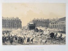 Colonne de la Place Vendome Paris Commune, 16 May 1871. Artist: Anon