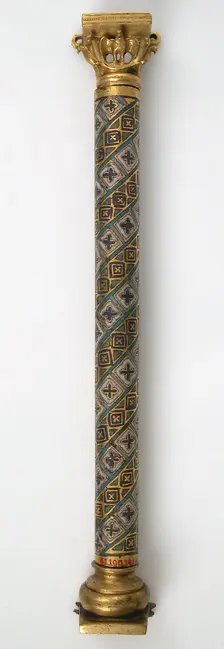Colonnette from a Reliquary Shrine, German, ca. 1175-1200. Creator: Unknown