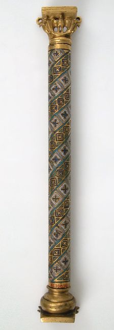Colonnette from a Reliquary Shrine, German, ca. 1175-1200. Creator: Unknown