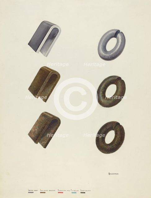 Color Notes on Iron, 1935/1942. Creator: Gerald Transpota.
