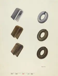 Color Notes on Iron, 1935/1942. Creator: Gerald Transpota