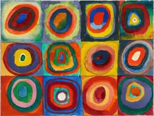 Color Study. Squares with Concentric Circles, 1913. Creator: Kandinsky, Wassily Vasilyevich (1866-1944)