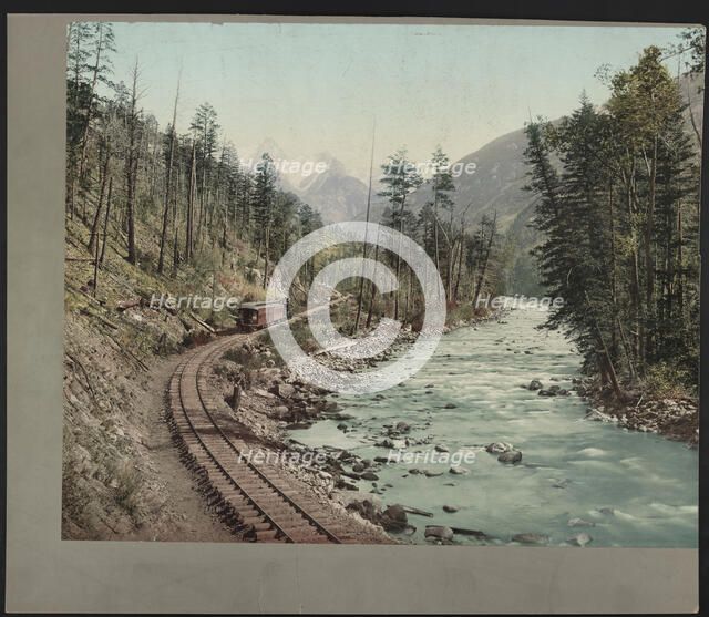 Colorado, Canon of the Rio las Animas, c1899. Creator: William H. Jackson.